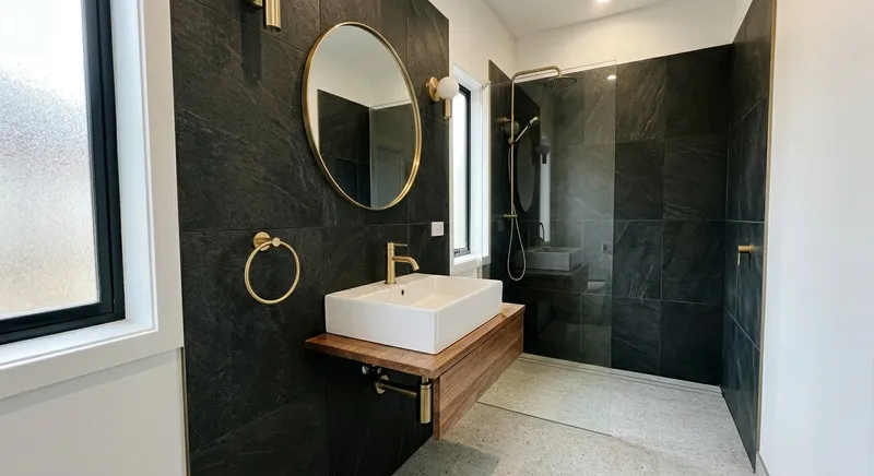 Fertig saniertes Badezimmer in Karlsruhe