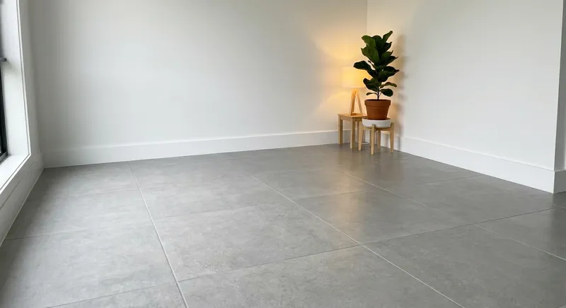 Professionelle Fliesenarbeiten im Wohnzimmer